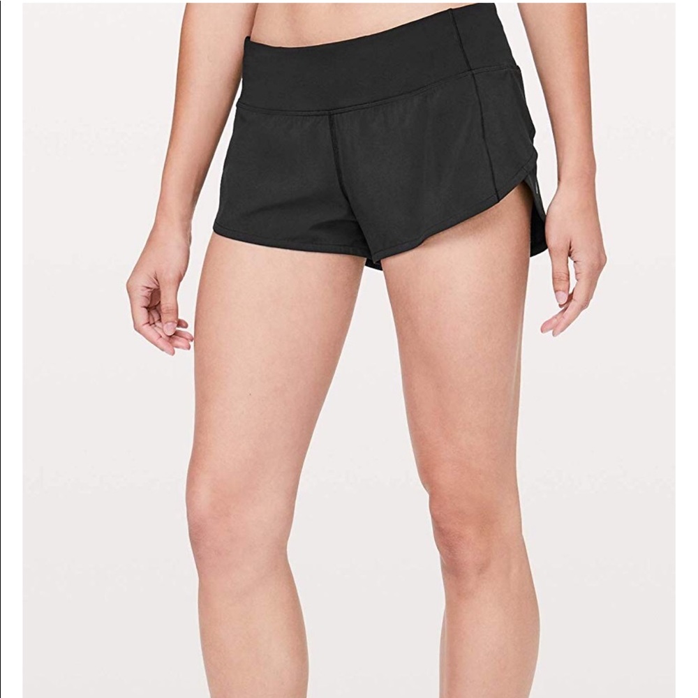 Lulu lemon black shorts, only worn once!